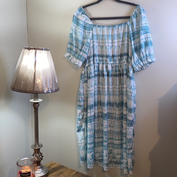 Woman’s Suzanne Betro Dress Green 2X - Picture 3 of 6